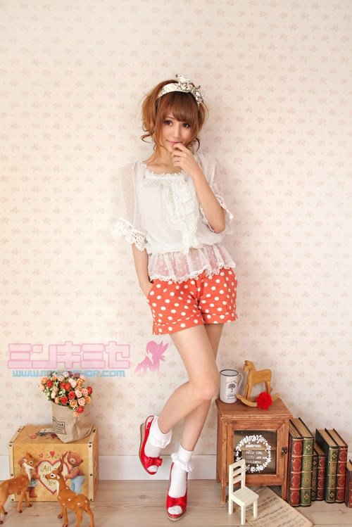 Cawaii Polka Dot Shorts